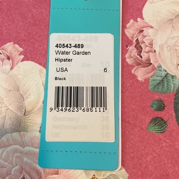 Seafolly hipster bikini bottoms only water‎ garden US size 6 NEW - Picture 7 of 9